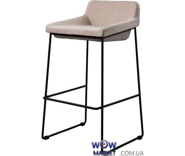 Барный стул из ткани Comfy (Комфи) светло-серый