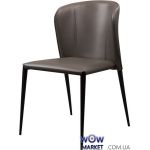 Кожаный стул Arthur (артур) пепельно-серый