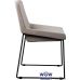 Мягкий стул из ткани Comfy (Комфи) светло-серый