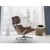 Кресло Eames lounge chair с отоманкой белое