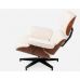 Кресло Eames lounge chair белое