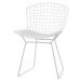 Стул Bertoia Chair белый с белой подушкой