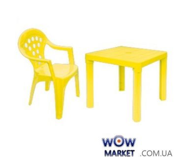 Детский столик и стульчик Baby Lulu Желтый Grand Soleil