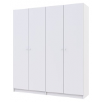 Шкаф для одежды Promo Белый/Белый 2+2 ДСП 180х48х204 (42005008)