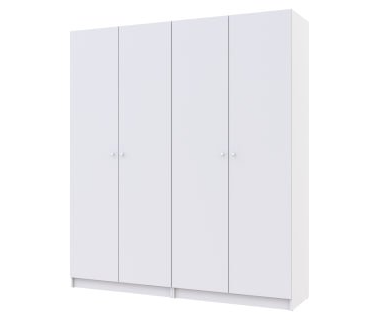 Шкаф для одежды Promo Белый/Белый 2+2 ДСП 180х48х204 (42005008)