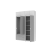 Распашной шкаф для одежды Лукас Белый/Белый/Серый 180х50х240 (44900194)