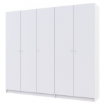 Шкаф для одежды Promo Белый/Белый 2+3 ДСП 225х48х204 (42005004)