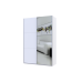Шкаф купе G-Caiser Doros Белый / Белый 1 ДСП / 1 Зеркало 160х60х240 (42002103)