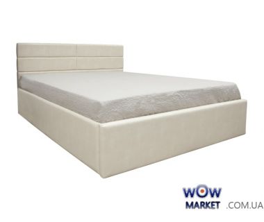 Кровать двуспальная Джустина с подьемным механизмом 160х200см (беж-карамельный, браун) Domini (Домини)