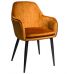 Дизайнерский мягкий стул Carolina (Каролина) медный велюр Impulse mebel