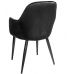 Дизайнерский мягкий стул Carolina (Каролина) серый велюр Impulse mebel