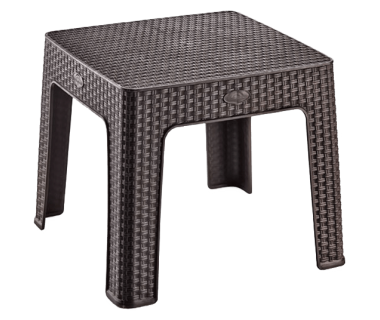 Столик для кофе под ротанг Irak Plastik 45x45 темно-коричневый