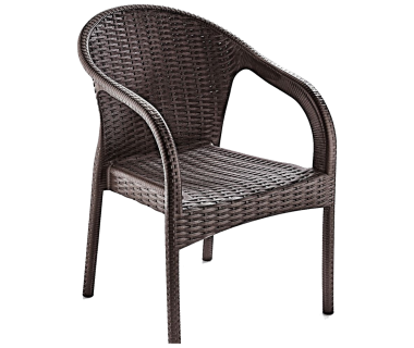 Кресло Irak Plastik Ege под ротанг темно-коричневый