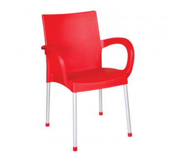 Кресло Irak Plastik Sumela алюминиевые ножки красный