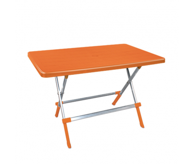 Стол складной Irak Plastik Omega 70x115 оранжевый