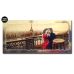 Картина вышитая бисером Влюбленные в Париже от Пушки Натальи