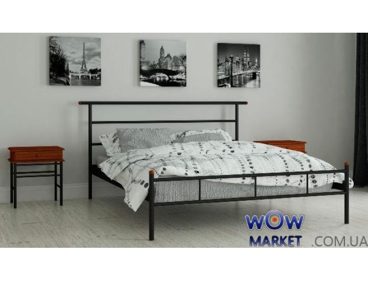 Кровать металлическая Диаз 140х200см MADERA (Мадера)