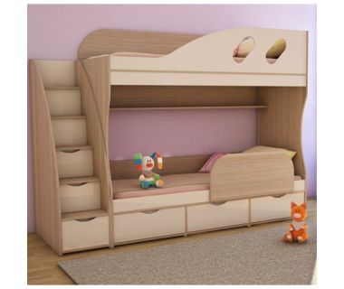 Двухъярусная детская кроватка чердак ДКЧ222