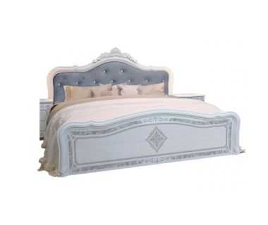 Кровать подъемная с каркасом Люкс + корона, спальня Луиза, Миромарк, LZ-47/49-WB
