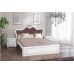 Стефания двуспальная кровать из масива дерева ясеня, цвет белый или бежевый Микс Мебель Элит