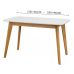 Стол раскладной Модерн белый, бук 150 (+40) * 90 см Микс-Мебель Колибри