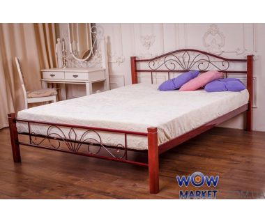 Кровать Лара (с деревянными ногами) Новуд