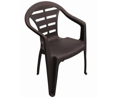 Кресло пластиковое Moyo коричневое