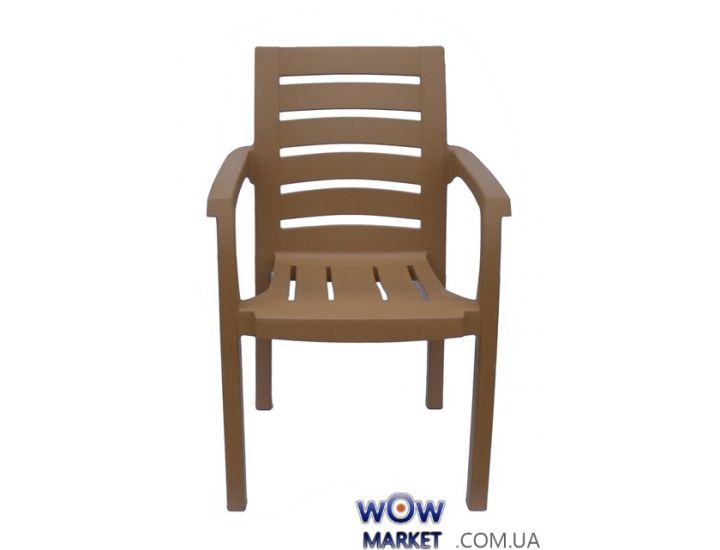 Кресло пластиковое Жимолось СТ012 бежевое 1526