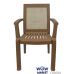Кресло пластиковое Мимоза СТ006 бежевое з кремовой вставкой 1549