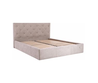 Кровать Бристоль - размер 160 х 200 - комплектация Комфорт - обивка Мокко