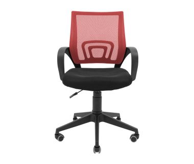 Кресло компьютерное Спайдер Ю - Пластик - Сетка черная+красная