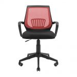 Кресло компьютерное Стар – Пластик – Сетка черная + красная