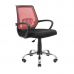 Кресло компьютерное Стар – Хром – Сетка черная + красная Richman (Річман) 