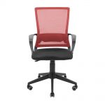 Кресло компьютерное Робин – Пластик – Сетка черная + красная