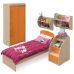 Детская кровать Маугли МДМ-11 без ламелей оранжевая