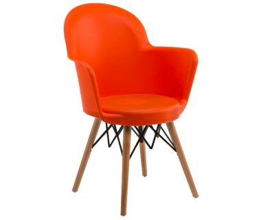 Кресло Tilia Gora-V ножки буковые оранжевое