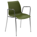 Кресло Tilia Laser ножки хромированные хаки