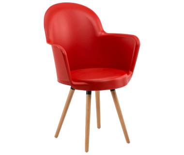 Кресло Tilia Gora-N ножки буковые красное