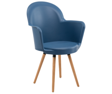 Кресло Tilia Gora-N ножки буковые синий джинс