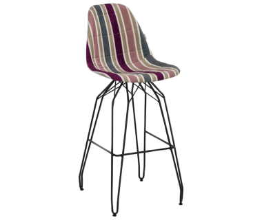 Стул барный Tilia Eos-M сиденье с тканью, ножки металлические крашеные ARTCLASS 903