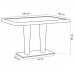Стол Tilia Antares 80x120 см столешница из стекла, база хромированная кофейный