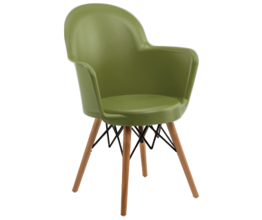 Кресло Tilia Gora-V ножки буковые хаки