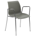 Кресло Tilia Laser ножки хромированные серый цемент