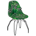 Стул Tilia Eos-M сиденье с тканью, ножки металлические крашеные VOKATO
