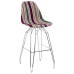 Стул барный Tilia Eos-M сиденье с тканью, ножки металлические хромированные ARTCLASS 903
