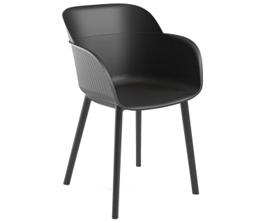 Кресло Tilia Shell-P черное