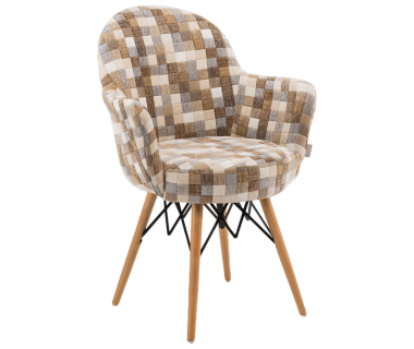 Кресло Tilia Gora-V ножки буковые, сиденье с тканью COLOURBOX 7801