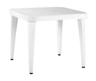 Стол Tilia Osaka 90x90 см ножки пластиковые белая слоновая кость