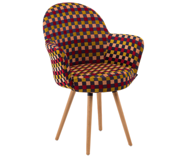 Кресло Tilia Gora-N ножки буковые, сиденье с тканью ARTNUVO 46094 - V6