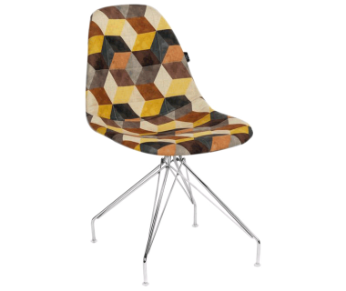 Стул Tilia Eos-X сиденье с тканью, ножки металлические хромированные SIESTA 301